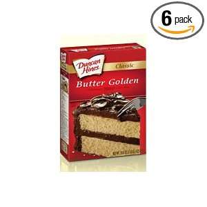 Duncan Hines Signature Golden Butter Recipe Cake Mix, 16.5 Ounce Boxes 