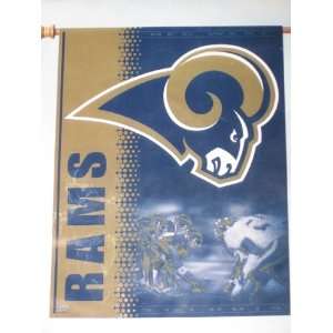  ST. LOUIS RAMS Team Logo Weather Resistant 27 by 37 