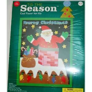  JoAnn Tis the Season Cool Foam Art Kit   Santa   Merry 