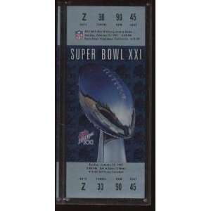 1987 NFL Football Super Bowl 21 Ticket NRMT   NFL Football Tickets 