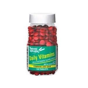  Natural Wealth Daily Multivitamin Tabs 100: Health 