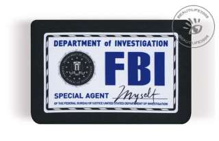 FBI Credit/bank/ID Card Holder/Case,Fabric cover,bifold  