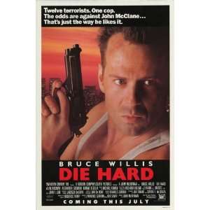 Die Hard 27 X 40 Original Theatrical Movie Poster Advance