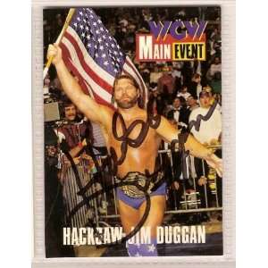   Duggan Signed Autographed Wrestling Card WWF WWE WCW 
