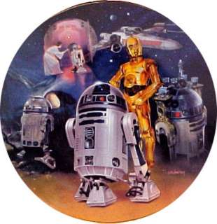 Star Wars R2 D2 Heroes and Villains Plate, Hamilton 99  