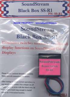SOUNDSTREAM BLACK BOX SS R1 Electronic Mobile Video Bypass Module