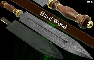 22.60 Superb A Entirely Hand Made Damascus Knife Wood  