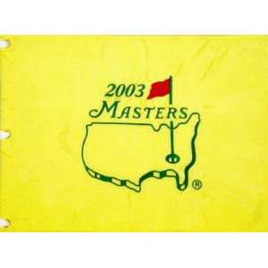  2003 Masters Golf Tournament Flag   17 1/4 inches x 13 