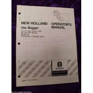   Ford Vac Bagger For LS Tractors OEM OEM Owners Manual Ford Vac Books
