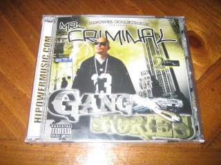   Criminal   Gang Stories   2 Disc Set   West Coast 809367216426  