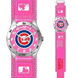  MLB Chicago Cubs Pink Girls Watch: Sports & Outdoors