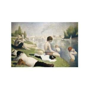  George Seurat   Bathers At Asnieres Canvas