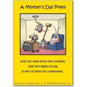  Funny Mothers Day Card Moms Day Funny Poem Humor Greeting 