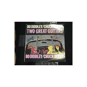  Signed Two Great Guitars (Bo Diddley / Chuck Berry) Album 