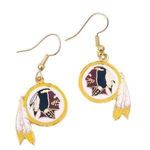  Washington Redskins Logo Dangler Earrings: Sports 