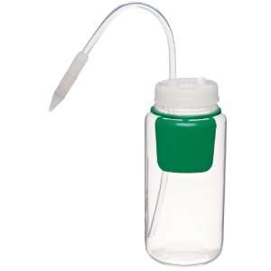 Nalgene PTFE Wash Bottle, Adjustable, Wide Mouth, FEP, Green Color 
