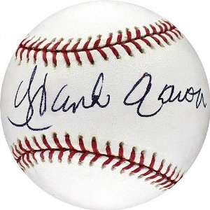  Hank Aaron Autographed Baseball: Sports & Outdoors