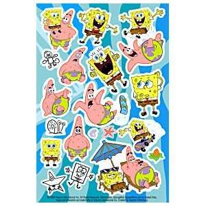  SpongeBob Square Pants Stickers 2 Sheets Toys & Games