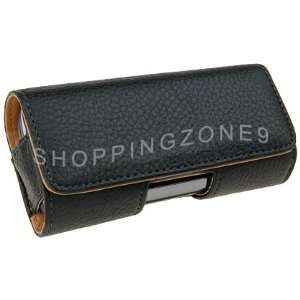  FOR Samsung : OMNIA 2 CDMA / All black horizontal leather 