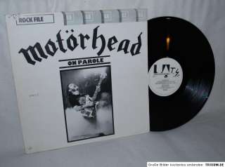 LP Motörhead ON PAROLE album 1976 [orig. Liberty UK print] LBR 1004 