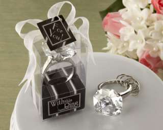 Diamond Ring Key chains Wedding Bridal Shower Favors  