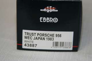 43 EBBRO Trust Porsche 956 WEC Japan 1983 White 43887  