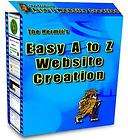 Easy A to Z Website Creation Video Tutorials CD