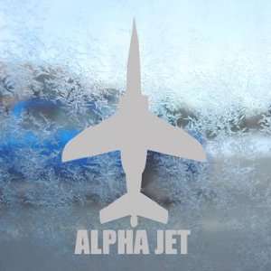  ALPHA JET Gray Decal Military Soldier Truck Window Gray 