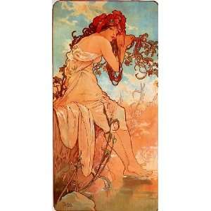   Inch, painting name Summer, by Mucha Alphonse Maria