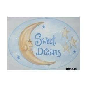 Sweet Dreams Moon Wall Art: Home & Kitchen