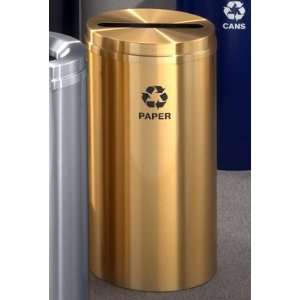  Glaro Recycling Receptacle for Paper   Satin AluminumRP 