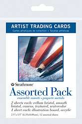 Artist Trading Card ATC w/ Paint Set, Brushes, Helping Hands Tool 