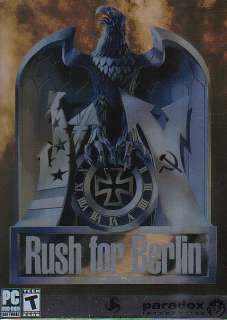 RUSH FOR BERLIN World War II Strategy PC Game NEW inBOX 4020628500108 
