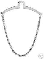 TIE CHAIN SILVER TONE FOR TIES JEWELRY TIE NEW  