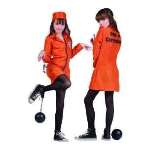  Preteen Prison Uniform Halloween Costume Size (12 14 