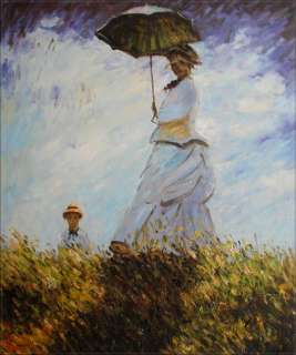 Hand Painted Oil Painting Repro Claude Monet Woman with Parasol  