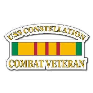  USS Constellation Vietnam Combat Veteran Decal Sticker 3.8 