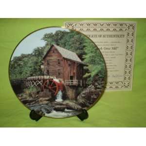  Edwin M. Knowles Glade Creek Grist Mill China Plate 