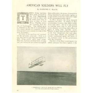  1908 American Military Balloons Airplanes Wright 