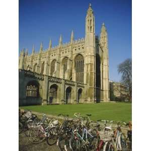Kings College with Bicycles in the Foreground, Cambridge 