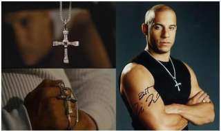 THE FAST and THE FURIOUS Movie 1 2 3 4 5 Vin Diesel Silver Cross 