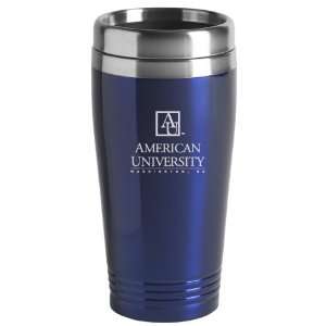  American University   16 ounce Travel Mug Tumbler   Blue 