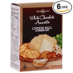 Dean Jacobs Cheese Ball Mix, White Chocolate Amaretto, 3.3 Ounce 