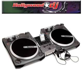   Dual Vinyl DJ Turntable Mixer Headphones iPod Package WARRANT  