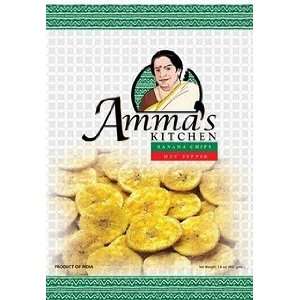 Ammas Kitchen Banana Chips Hot Pepper 14oz  Grocery 