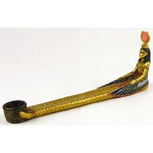  Egyptian Goddess Isis Incense Burner Holder Figurine: Home 