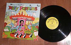 Mary Poppins Walt Disney Album Record DQ 1256 1964  