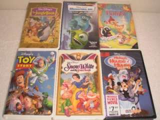 LOT of 25 Walt Disney Classics VHS Kids Video Clamshell  
