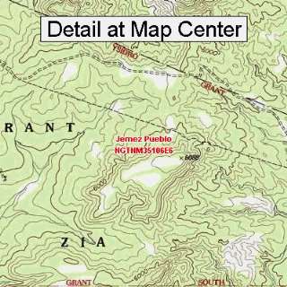  USGS Topographic Quadrangle Map   Jemez Pueblo, New Mexico 