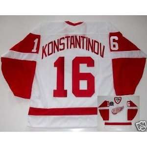  VLADIMIR KONSTANTINOV Red Wings Jersey 1995 CUP PATCH 